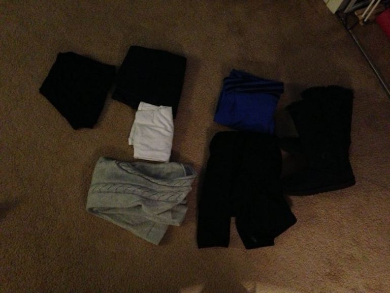 leggings, jeans, yoga pants, fleecy, cami and uggs.