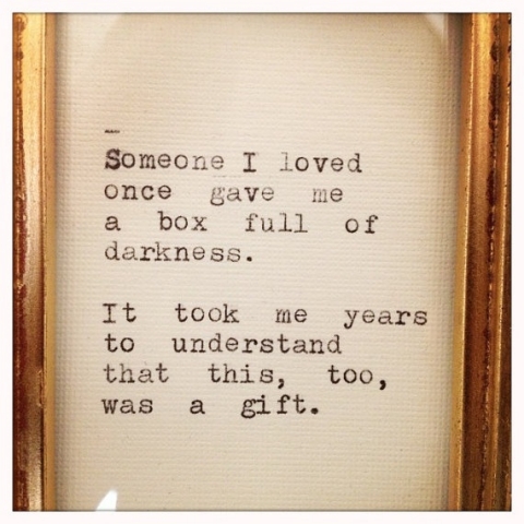 mary oliver- darkness